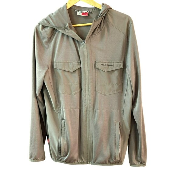 Craghoppers Mens Insect Shield Hooded Jacket Size M Lightweight Outdoor - Picture 1 of 4
